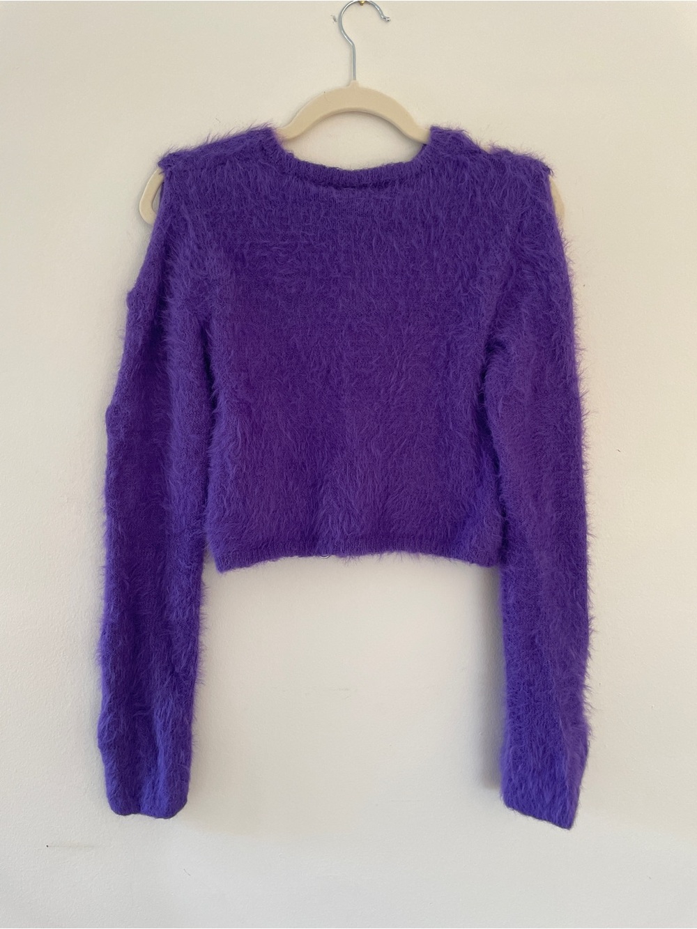 The Ragged Priest Sweater Cut Out O Ring Rave Cyber Punk Concert Fuzzy Cropped 6 - Picture 3 of 9
